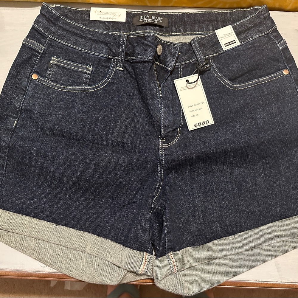 Judy Blue Women's Dark Wash Denim Shorts